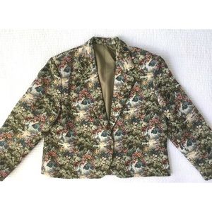 Lands End Tapestry Blazer 18 HEAVY
